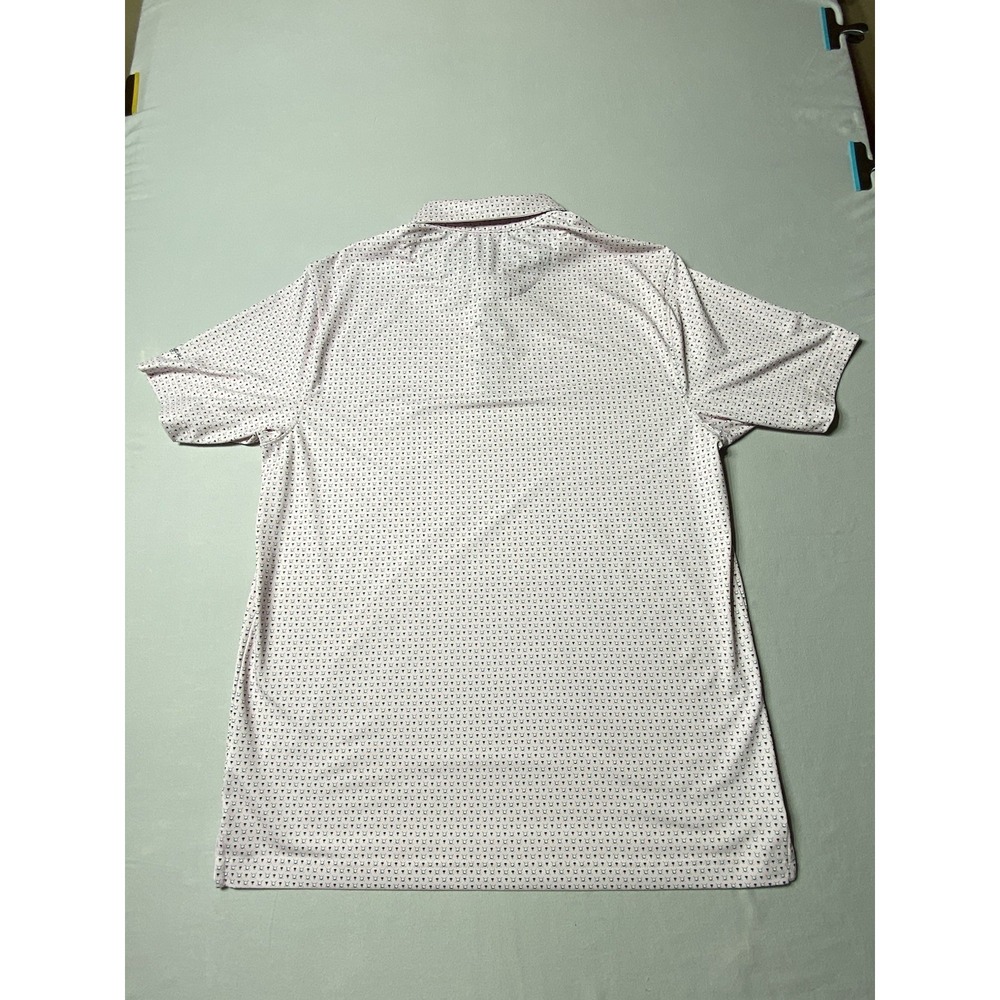 Walter Hagen 11 Golf Polo Shirt Men's Medium Pink Tee Print Stretch Performance - Picture 11 of 11